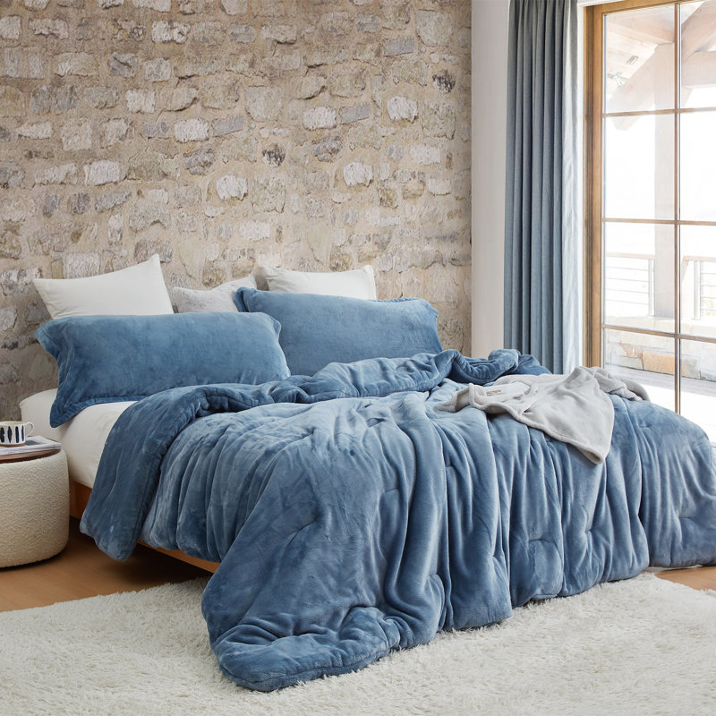 Me Sooo Comfy Coma Inducer Fleece Oversized Comforter Set, King Comforter + 2 King Shams