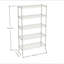 Étagères grillagées robustes à 5 niveaux réglables - supports de rangement en métal résistant à la rouille pour la cuisine, le garage, la salle de bain et le garde-manger (P 29,53 po x l 13,78 po x H 59,06 po)-131013485
