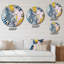 Lurana - Horloge murale abstraite en marbre-2107598507