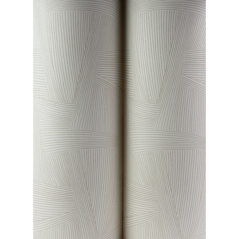 Reid Black Woven Geometric Wallpaper, Light Brown
