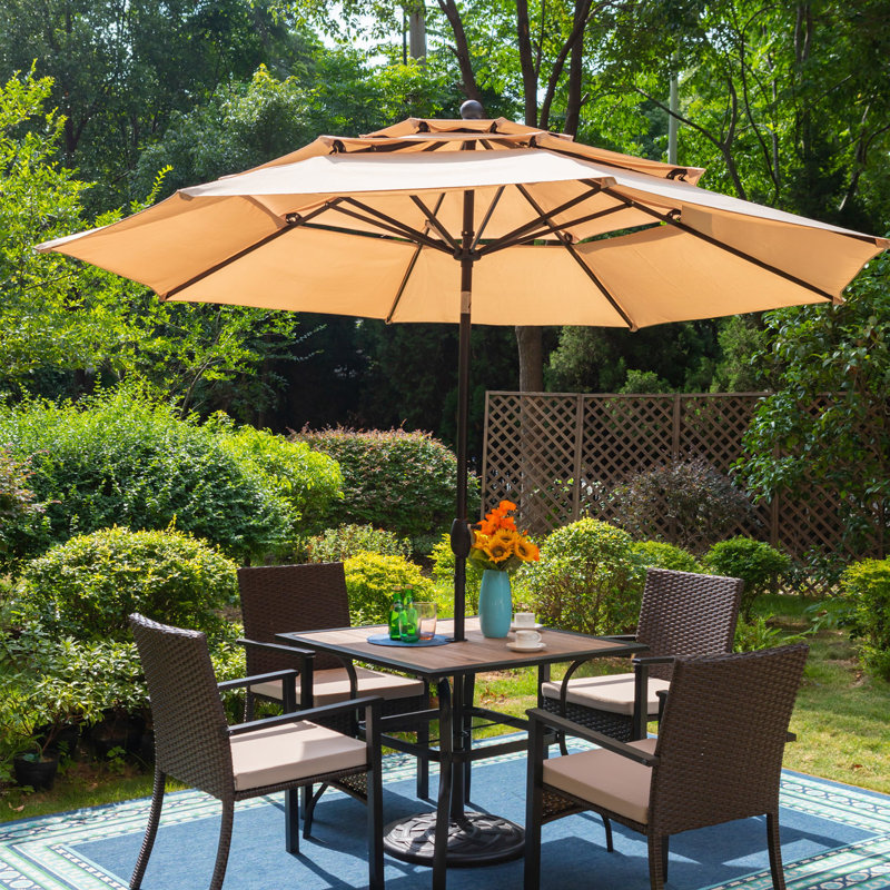 Parasol de plage 120 "Evyanna, Beige