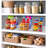 Sorbus 10 Pack Clear Stackable Storage Containers with Lids for Kitchen, Pantry,Cabinet Organization (Large)-128732759-128732762