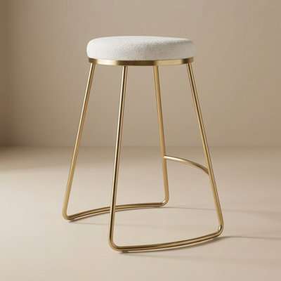 Tabouret de comptoir en métal 26,2 po Elburt