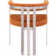 Fauteuil en velours Marcello Kenlea-2141634411