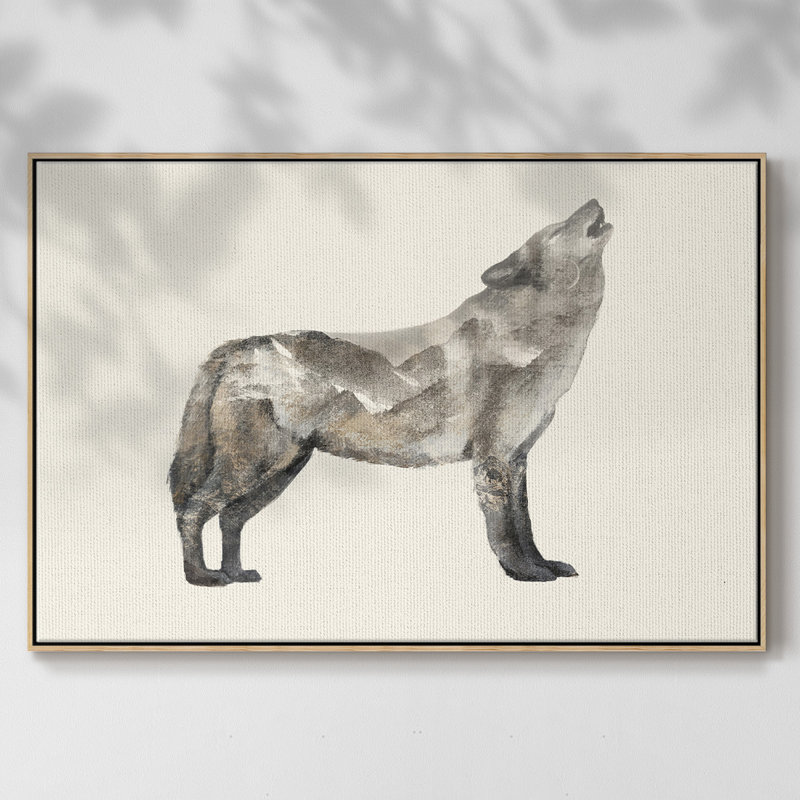 The Wilderness V, reproduction d'art sur toile, H 25 po x l 37 po x P 2 po, Bois naturel