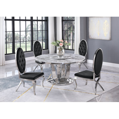North Adams 4 - Person Pedestal Base Dining Set