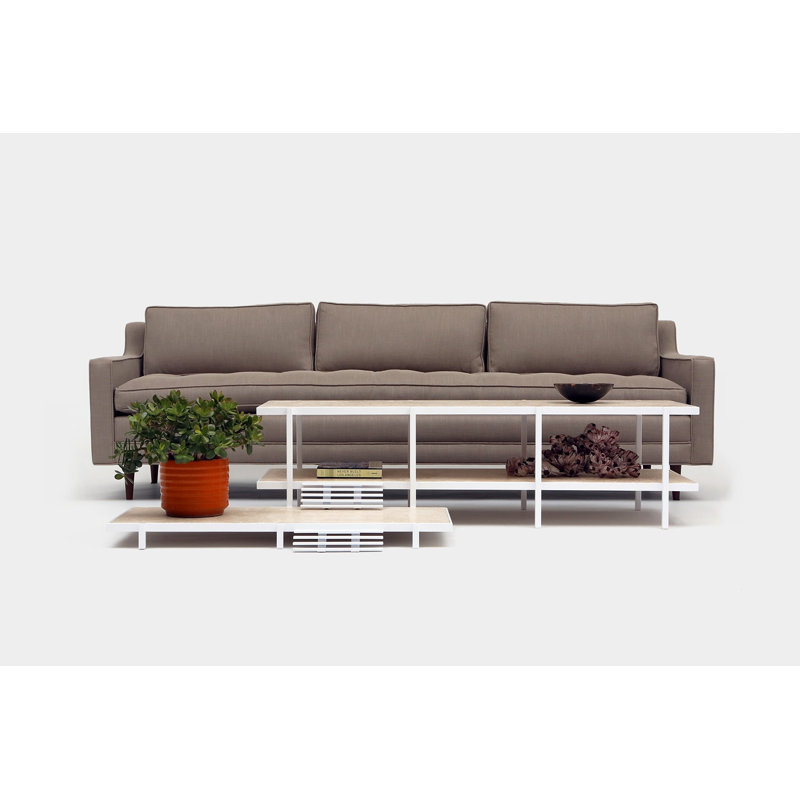Upholstered 94'' Sofa, Vicuna Velvet