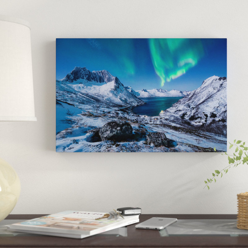 «I Love Norvège» par Stefan Hefele, impression sur toile tendue, H 8 po x l 12 po x P 0,75 po, Toile tendue, Pas de tapis