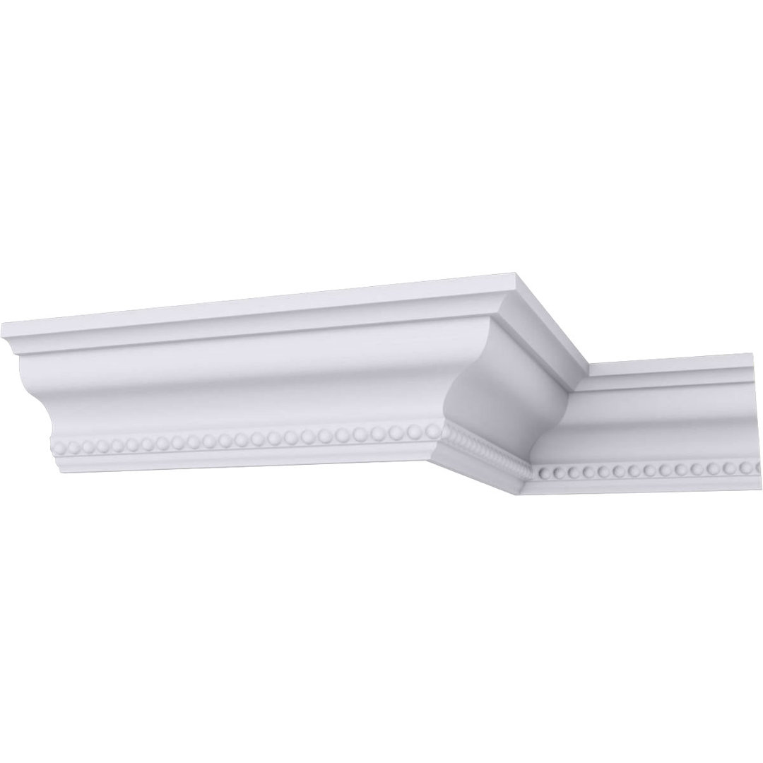 3"H x 2 1/2"P x 4"F x 94 1/2"L Valeriano Dentil Crown Moulding Ekena Millwork
