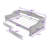 Twin XL Linen Upholstered Daybed with LED Lighting and Dual Storage Drawers-783720433