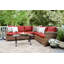 Ensemble de conversation modulaire en rotin 5 pièces avec coussins Coast-1267989082
