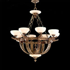 Melilla 8 - Light Chandelier, 39"H x 36"W x 36"D