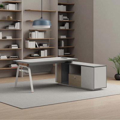 Bureau de luxe moderne en L avec cabint