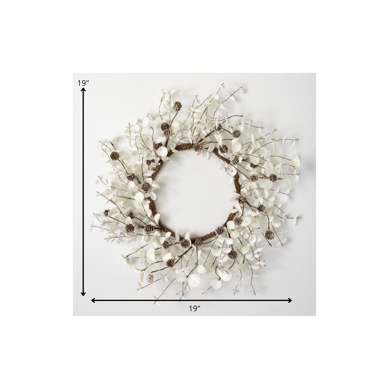 19'' Faux Eucalyptus Wreath