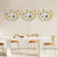 3 pièces de décoration murale feuille de ginkgo décorative