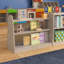 Mess Magic Wooden Double Sided 2 Compartment Shelving Unit
