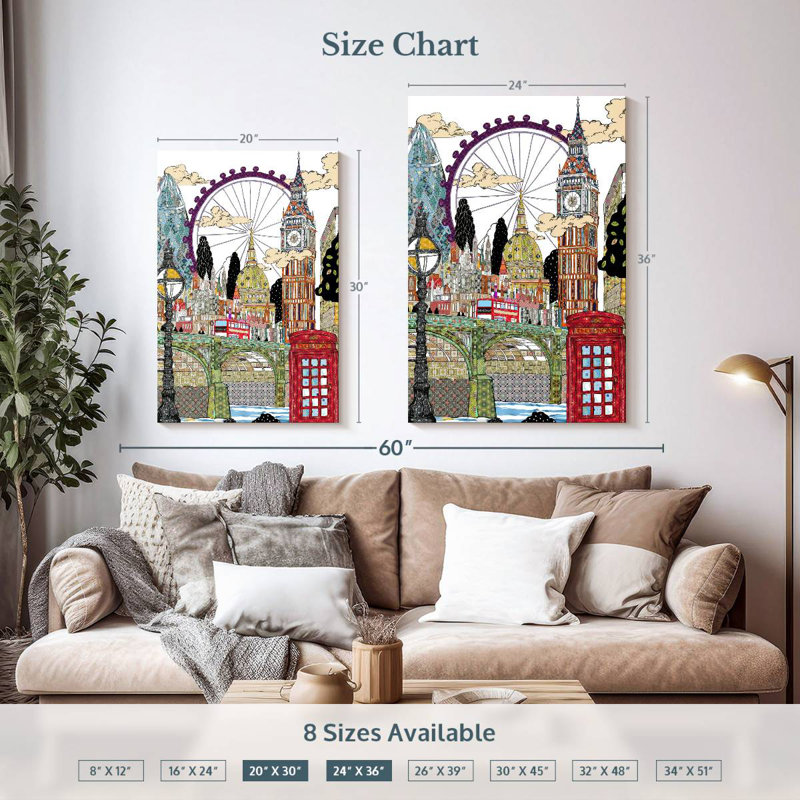 Aime Patchwork London, H 36 po x l 24 po