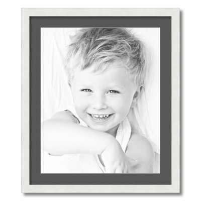 Wood Matte Picture Frame with Mat