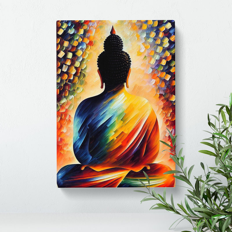 Rear Of The Buddha - Wrapped Canvas, 50cm H x 35cm W x 3cm D