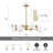 8-Light Modern Sputnik Chandelier with Frosted Glass Shades-537583913-539355809