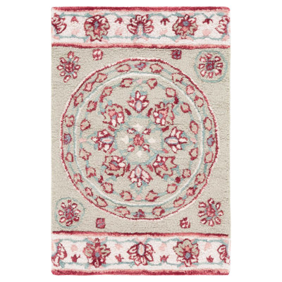 Tapis floral en laine touffeté à la main Bellagio