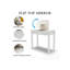 Coiffeuse de maquillage Baloye avec miroir rabattable et 3 modes de luminosité réglables-149732546