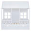 Lit en bois Wood House avec lit gigogne simple, lit de jour en bois-310415970