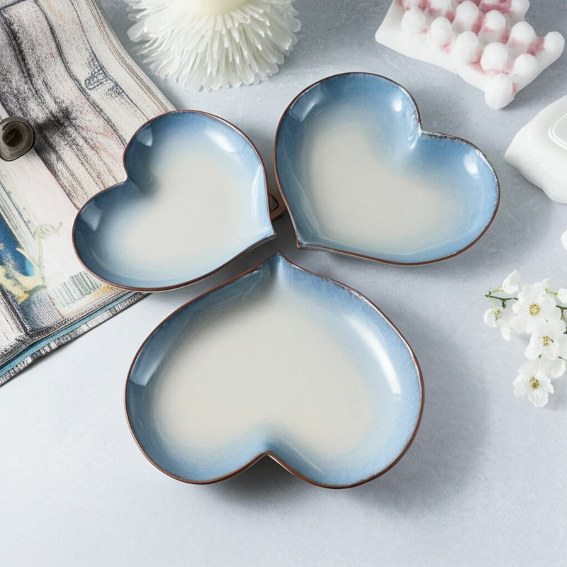 Ensemble de plateaux et d'assiettes en céramique et en grès Neuman