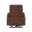 Fauteuil inclinable électrique en cuir synthétique respirant brun