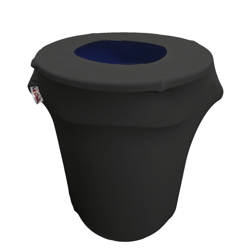 Housse pour poubelle extensible en élasthanne, Noir