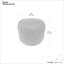 Chantal 18"W Upholstered Boucle Round Pouf