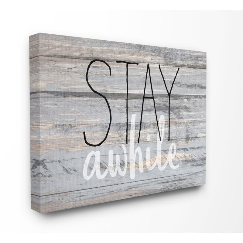 « stay courer country home », reproduction d’art sur toile, impression sur toile, H 24 po x l 30 po x P 1,5 po, Toile tendue