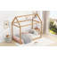 Lit simple en bois
