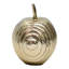 Pomme décorative en aluminium Osiris avec décoration texturée pour la maison et le bureau, or 6 po.