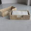 Porte-serviette en travertin, porte-serviette d'invité, panier à main en papier pour salle de bain / cuisine / restaurant