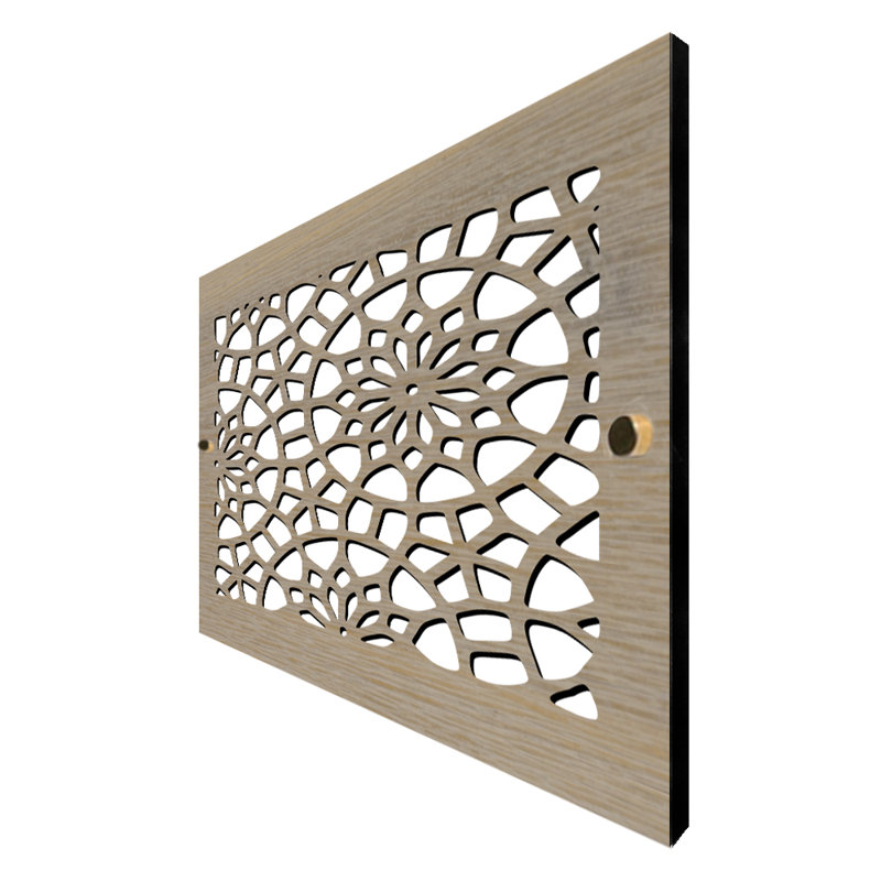 Registres muraux et de plafond Stellar Air avec vis en laiton - 4 x 8 (ouverture de conduit) 6 x 10 au total - Floral