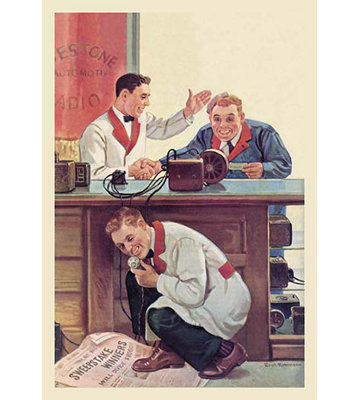« up to the min news », affiche rétro