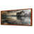 Toile avec cadre flottant brun