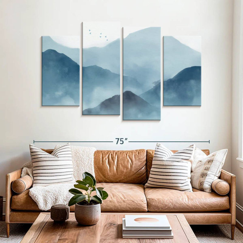 Alvord Abstract Mountain Range, 42" H x 68" W