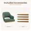 Chaise de salle à manger rembourrée moderne avec pieds en bois-185698491-185698490