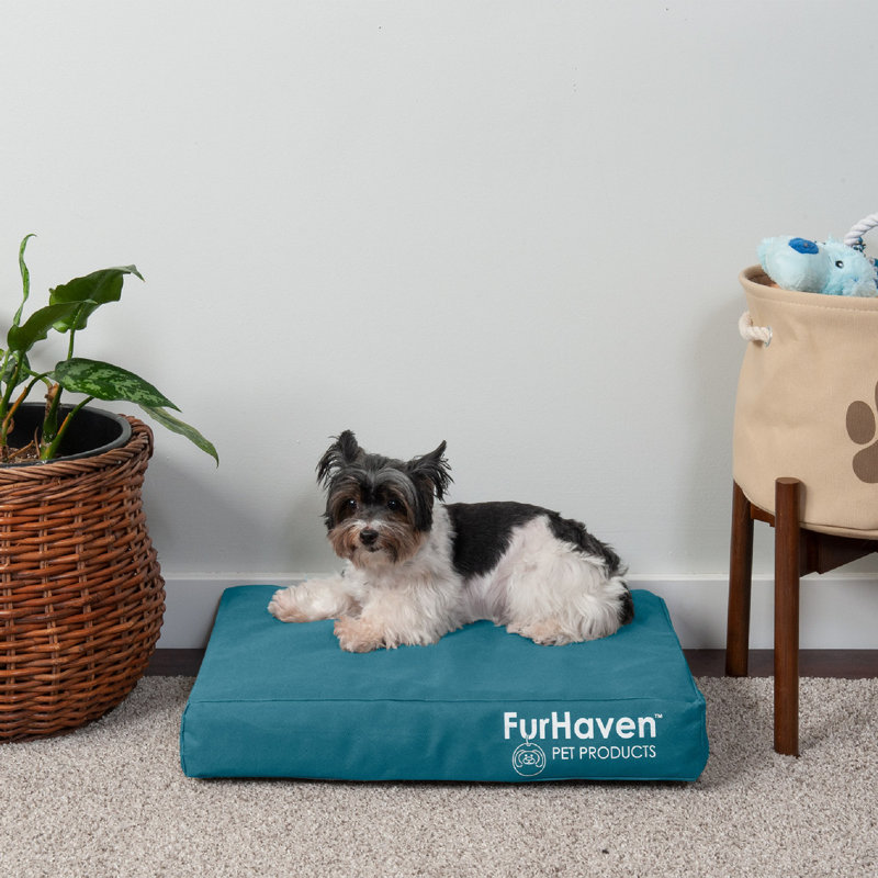 Large Forest Green Orthopedic Cooling Gel Outdoor Dog Bed