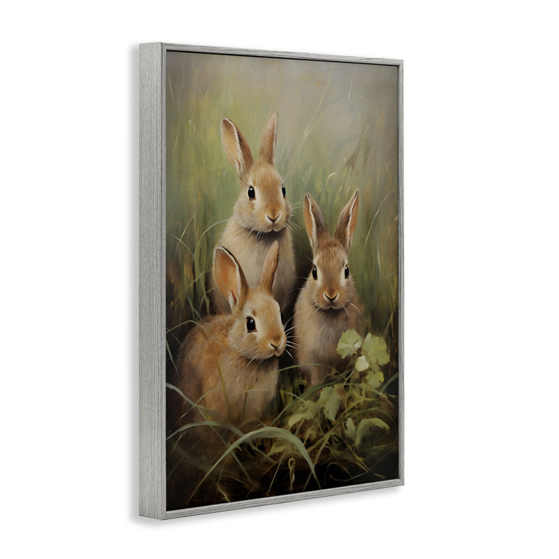 «Baby Bunny Trio», estampe numérique par Petal Prints Design, Estampe numérique Farmhouse, H 18 po x l 12 po