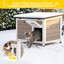 Maison de chat chauffée pour chats d'extérieur avec doublure isolante pour l'hiver, cage de chat à température contrôlée, abri pour chat intérieur avec coussin chauffant