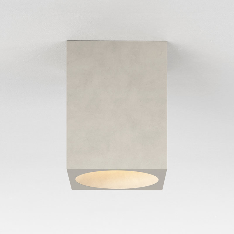 Kos LED Outdoor Flush Mount, Matt Concrete, 120
