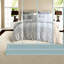 Ensembles de literie en coton jacquard, design rayé contemporain, idéal pour la chambre à coucher
