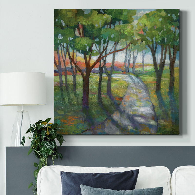 «Evening Path», reproduction d'art sur toile tendue, H 32 po x l 32 po x P 1 po