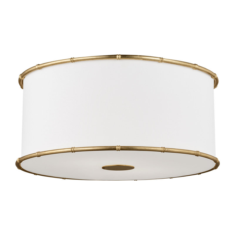 Aldric Medium Flush Mount, Gild