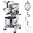 Commercial Stand Mixer, 20Qt Stainless Steel Bowl, 1100W 2 In 1 Multifunctional Electric Food Mixer With Meat Grinder And 3 Speeds, Dough Hook Whisk Beater Included, Perfect For Bakery Pizzeria