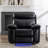 Heaney 40.1" Wide Faux Leather Power Home Theater Recliner-90665363