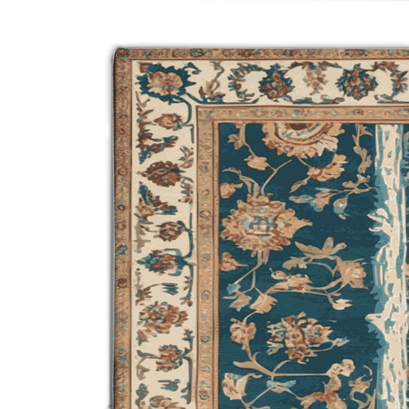 Persian Grey Indoor and Outdoor Area Rug, Rectangle 2' x 3'